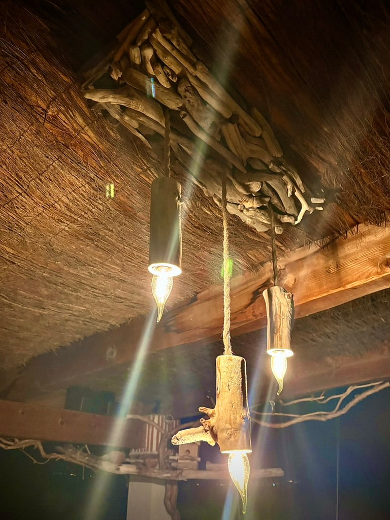 luminaire bois flotté et dérivé