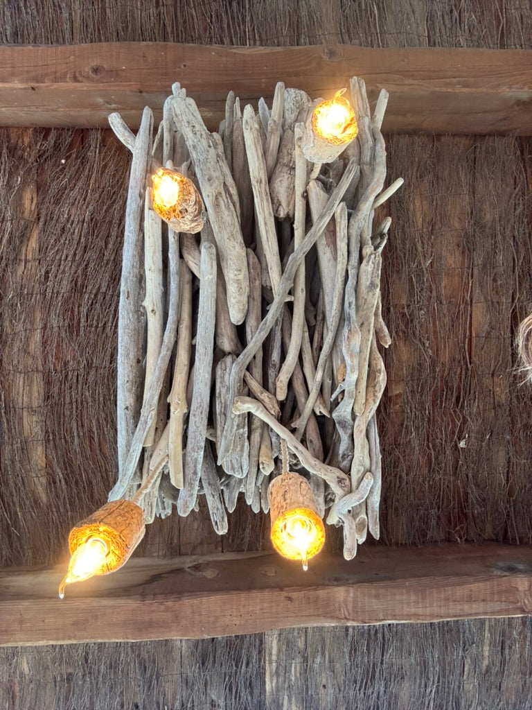 luminaire bois flotté et dérivé