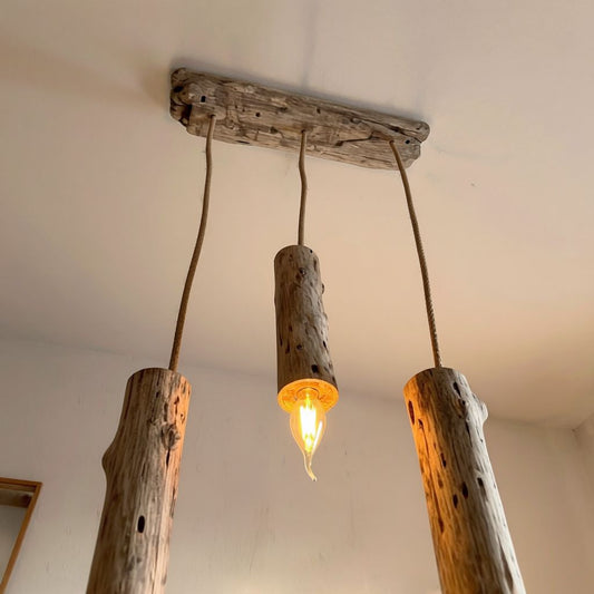 luminaire bois flotté et dérivé