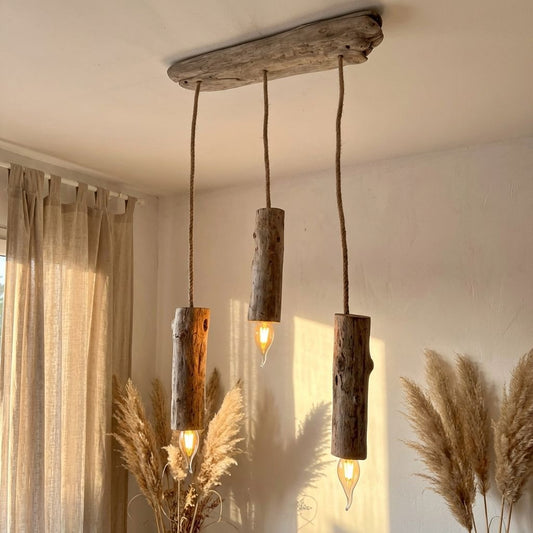 luminaire bois flotté et dérivé