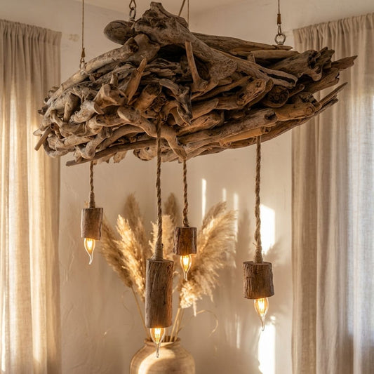 luminaire bois flotté et dérivé