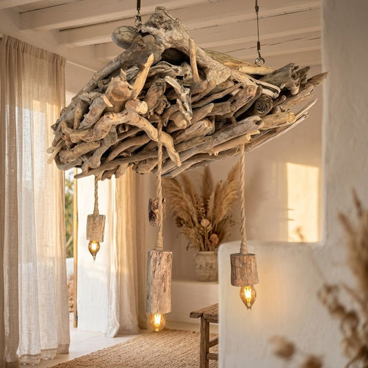 luminaire bois flotté et dérivé