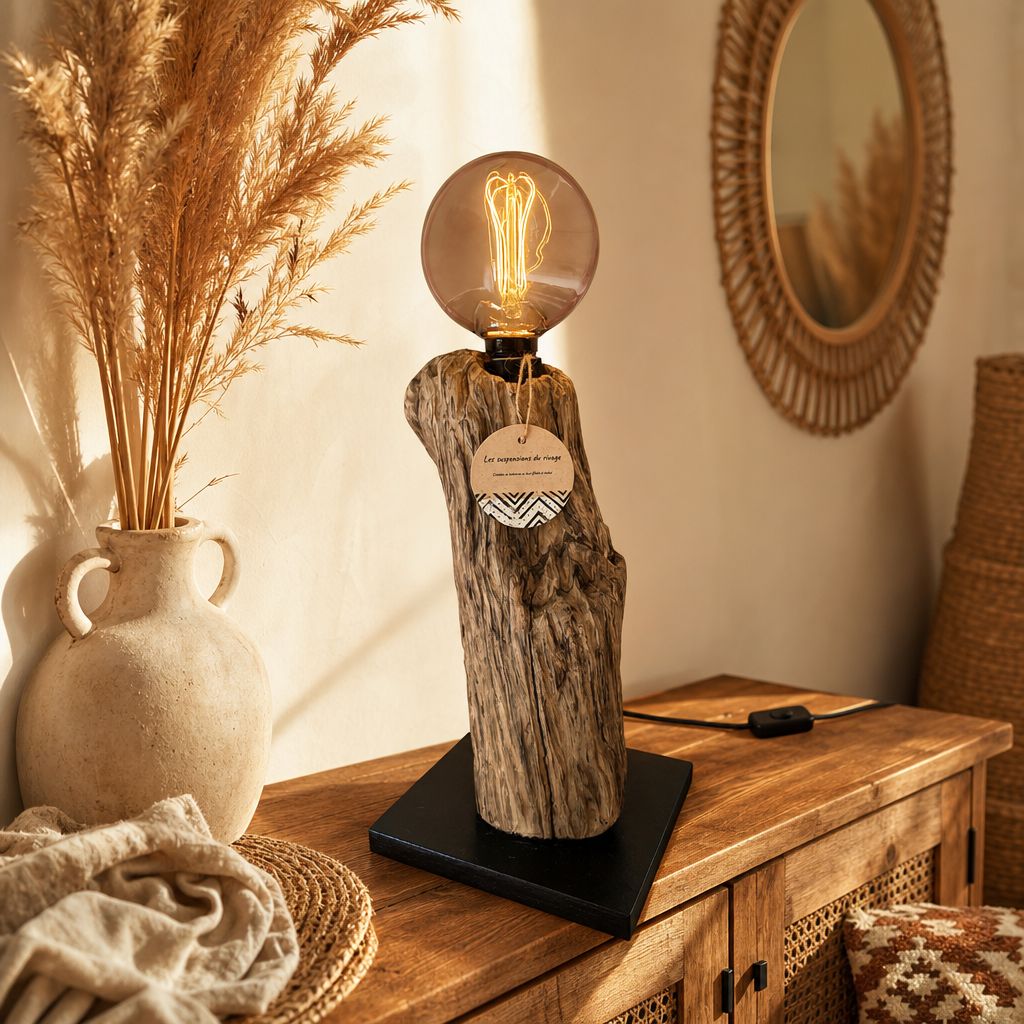 luminaire bois flotté et dérivé