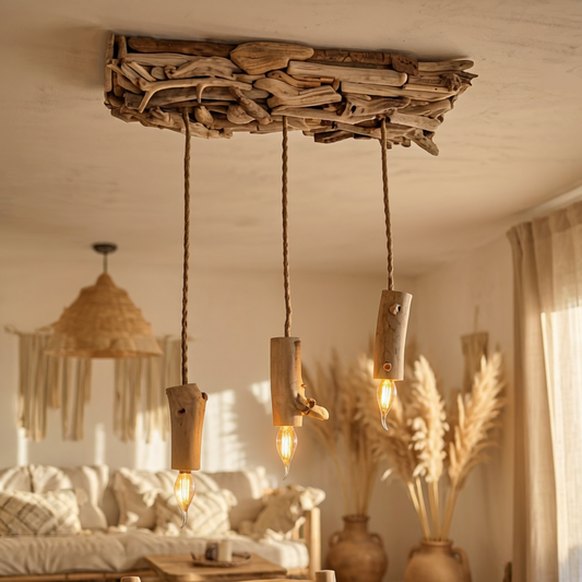 luminaire bois flotté et dérivé
